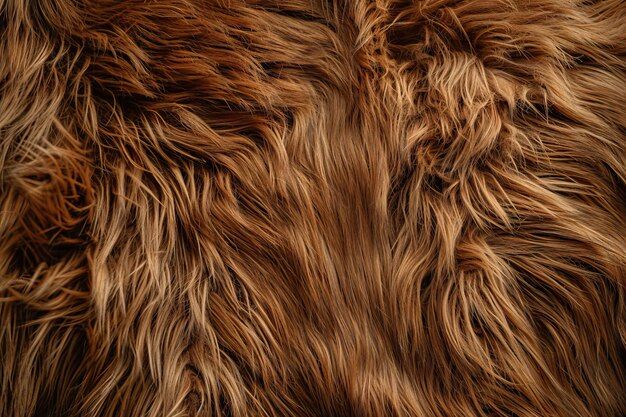 the fur on this animal is brown and fluffy