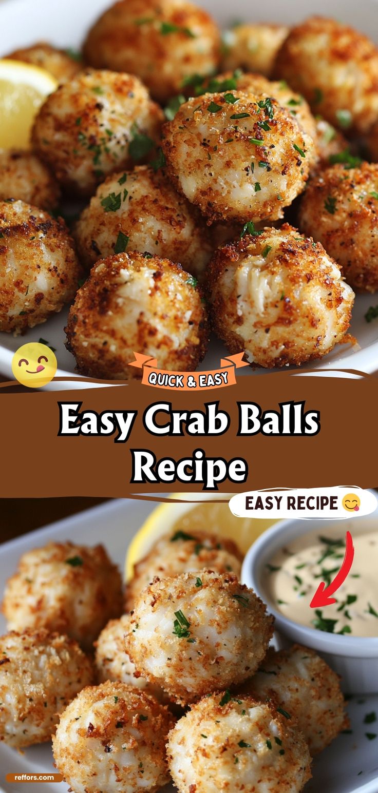 the crab balls are ready to be eaten