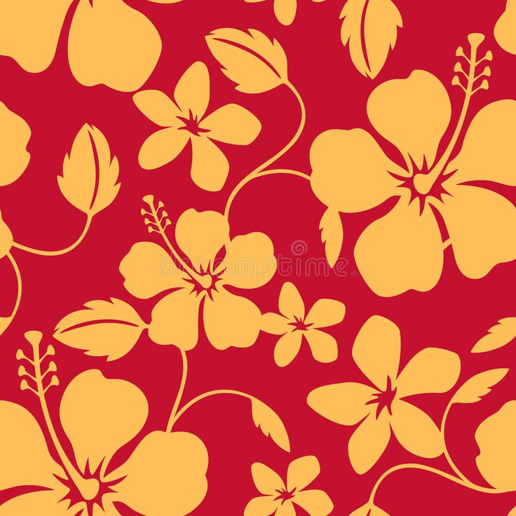 an orange and yellow flower pattern