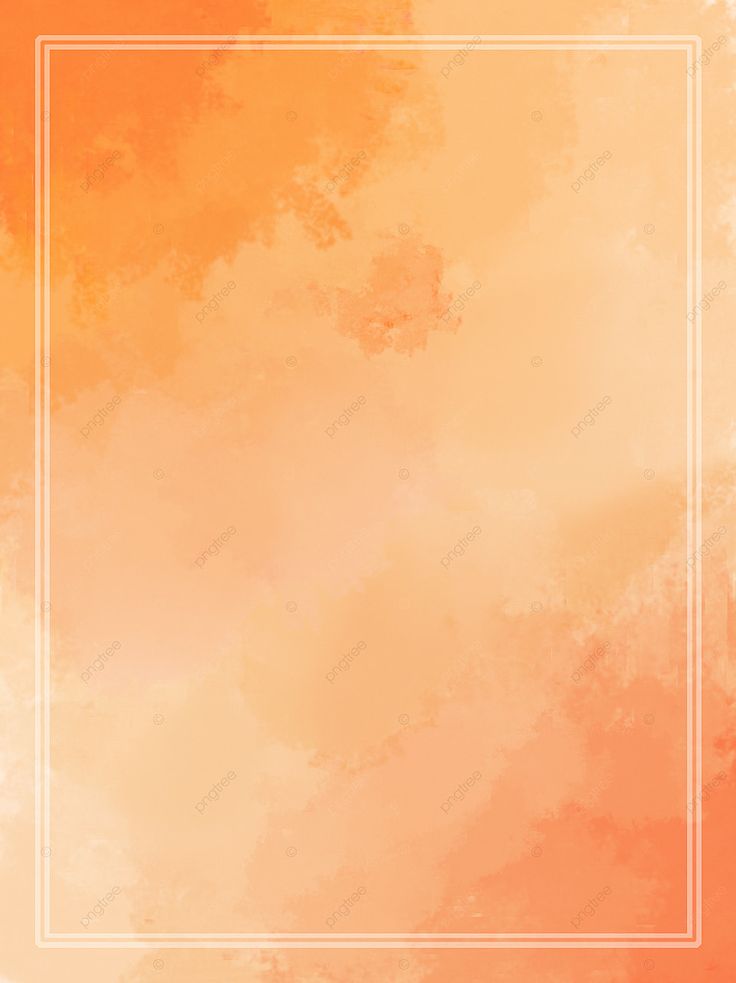 an orange and yellow watercolor background with a white square in the middle on top