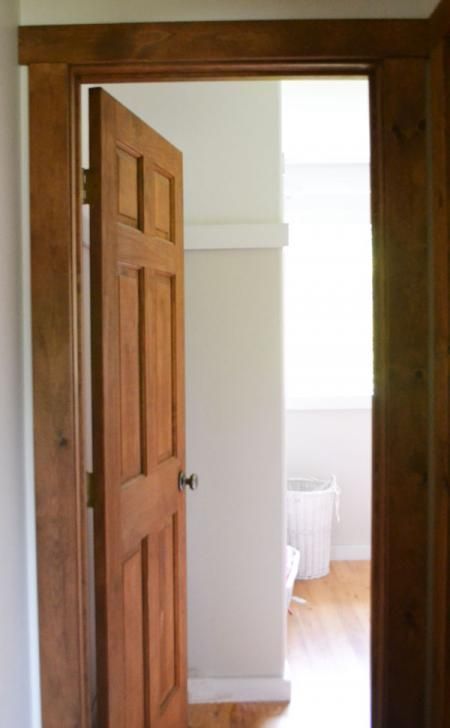 an open door leading to another room