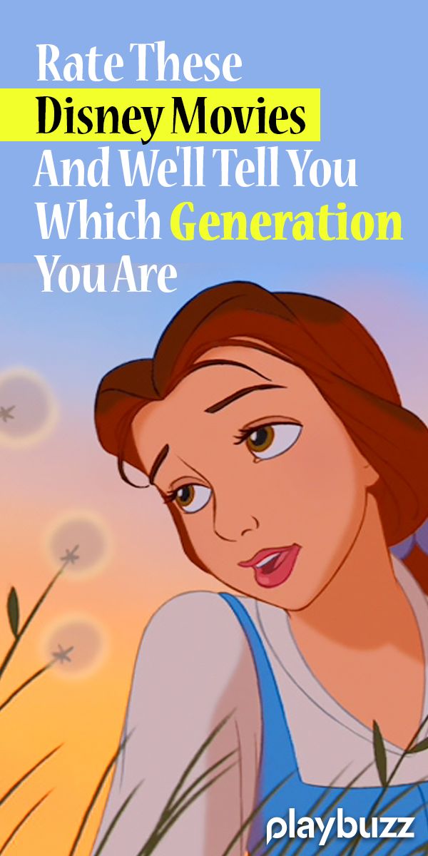 a cartoon character with the title rate these disney movies and well tell you which generation you are