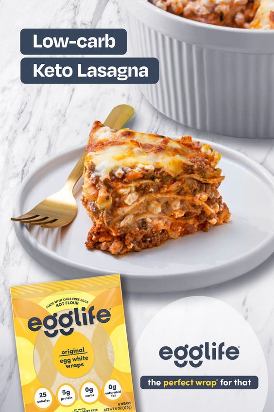 Keto Egg Wrap Ideas, Egglife Wrap Lasagna, Egg Life Wrap Lasagna, Egg Wrap Lasagna, Egg Life Wraps, Egglife Recipes, Egg White Wraps, Egg Whites Wrap, Keto Breakfasts