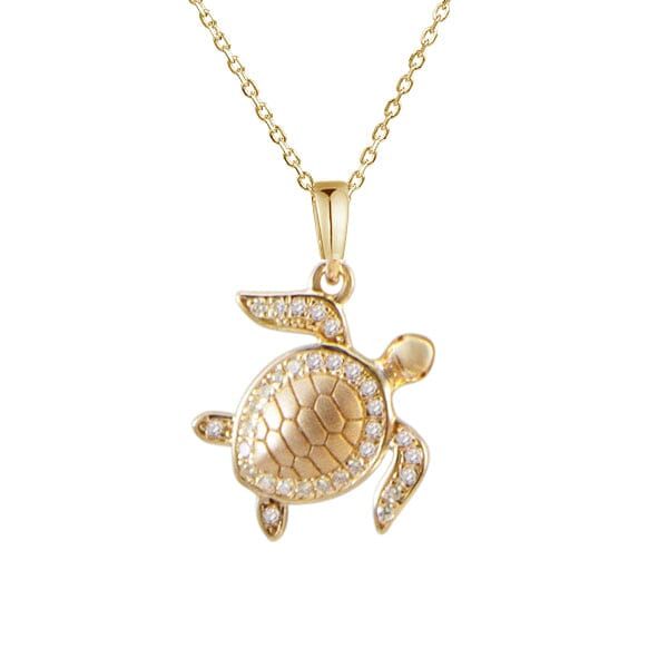 Pavé Maui Honu Pendant Pendant Island by Koa Nani Small Elegant Yellow Gold Turtle Jewelry, Small Turtles, Turtle Jewelry, Turtle Necklace, Jewelry Showcases, Turtle Pendant, Sea Turtles, Sterling Silver Hoop Earrings, Good Fortune