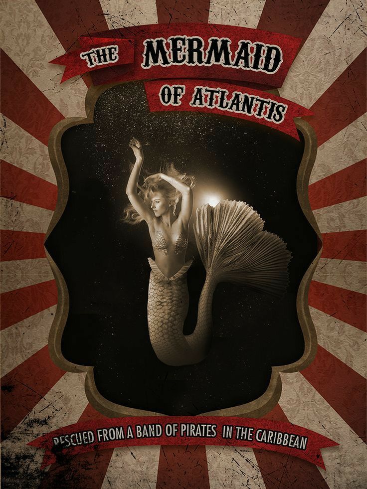 the mermaid of atlantics poster with an image of a woman holding a light in her hand