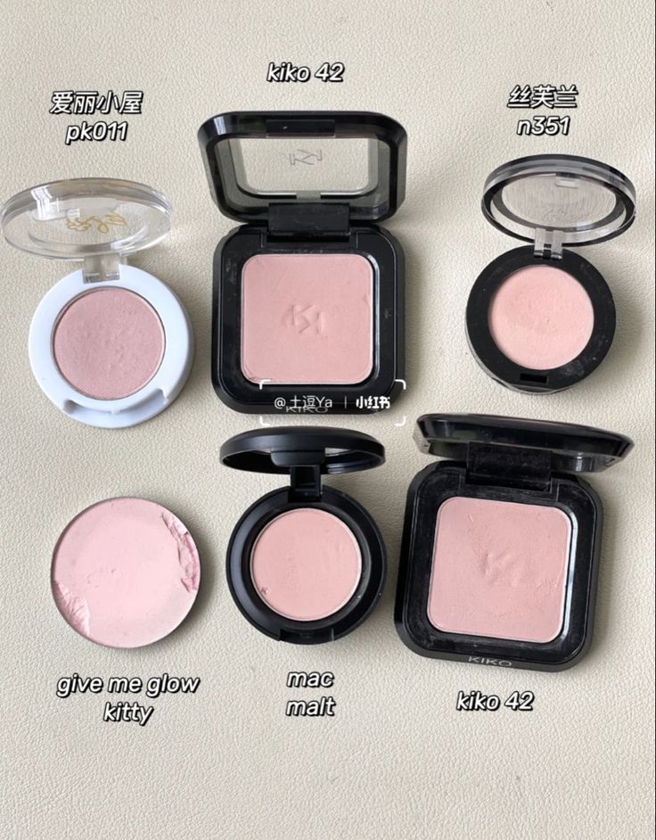 Soft Pink Blush, Cool Toned Pink Blush, Soft Summer Blush, Cool Toned Blush, Blush Aesthetic, Mac Blush, Blush Tones, Doll Makeup, Makeup Swatches