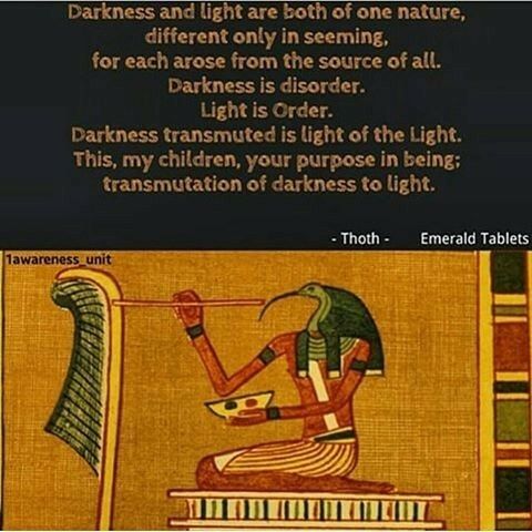 Egyptian Quote, Emerald Tablets Of Thoth, Kemetic Spirituality, Darkness And Light, Ancient Egypt Gods, African Spirituality, Awakening Quotes, Akashic Records, Ancient Knowledge