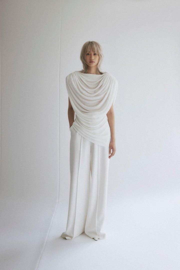 Draping Top, White Drapes, Draped Top, Designer Drapes, All White, Stand Out From The Crowd, S Models, Be Ready, Look Fashion