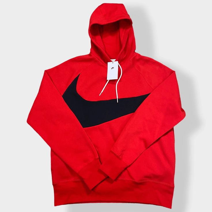 Nike Sportswear Swoosh Tech Fleece Hoodie Red Black DD8222-657 Mens size Medium New with Tags PRICE IS FIRM!!! Comes from a pet/smoke free home. Carefully packaged and quickly shipped. Nike Vintage Sweatshirt, Nike Tech Fleece Jacket, Nike Crewneck Sweatshirt, Nike Pullover Hoodie, Tech Fleece Hoodie, Vintage Nike Sweatshirt, Shirts Nike, Nike Fleece, Nike Pullover