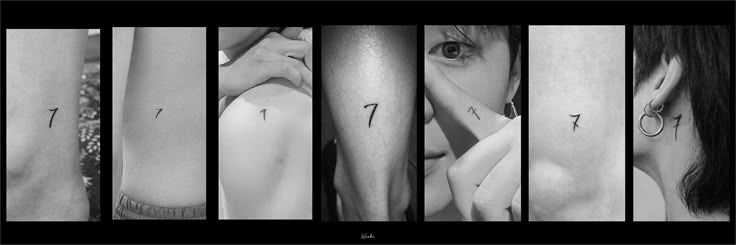 a series of photos showing different types of tattoos