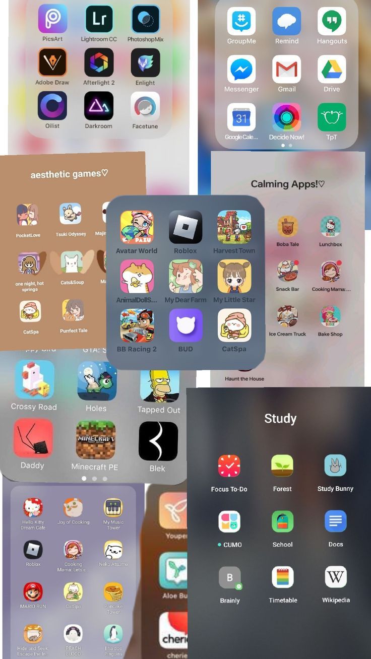 an image of some app icons on the screen