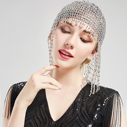 Look After Me:Hand wash,Machine wash,Washable; Gender:Women's; What's in the box:Hat; Types:Beaded Cap,Headpiece; Holiday:Masquerade; Style:Roaring 20s,The Great Gatsby,1920s,Retro Vintage; Occasion:Casual Daily; Material:Pearl; Age Group:Adults'; Characters:Charleston; Listing Date:04/19/2022 1920s Hair Accessories, Peacock Hair Clip, Great Gatsby Headpiece, Gatsby Headpiece, Flapper Headpiece, Gatsby Headband, 1920s Headpiece, Beaded Headpiece, Vintage Headpiece