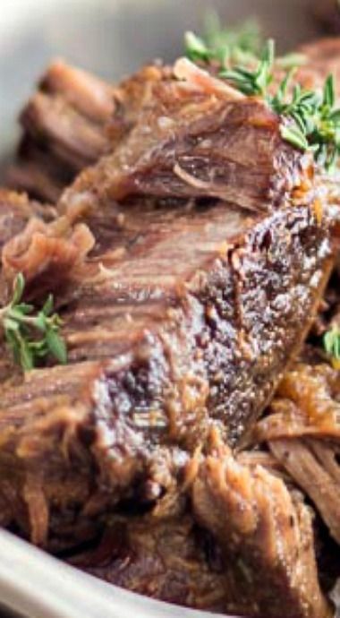 a close up of some meat in a bowl