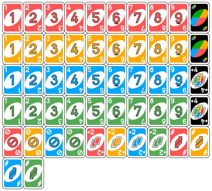 the numbers and symbols are arranged in different colors, including blue, green, yellow, red