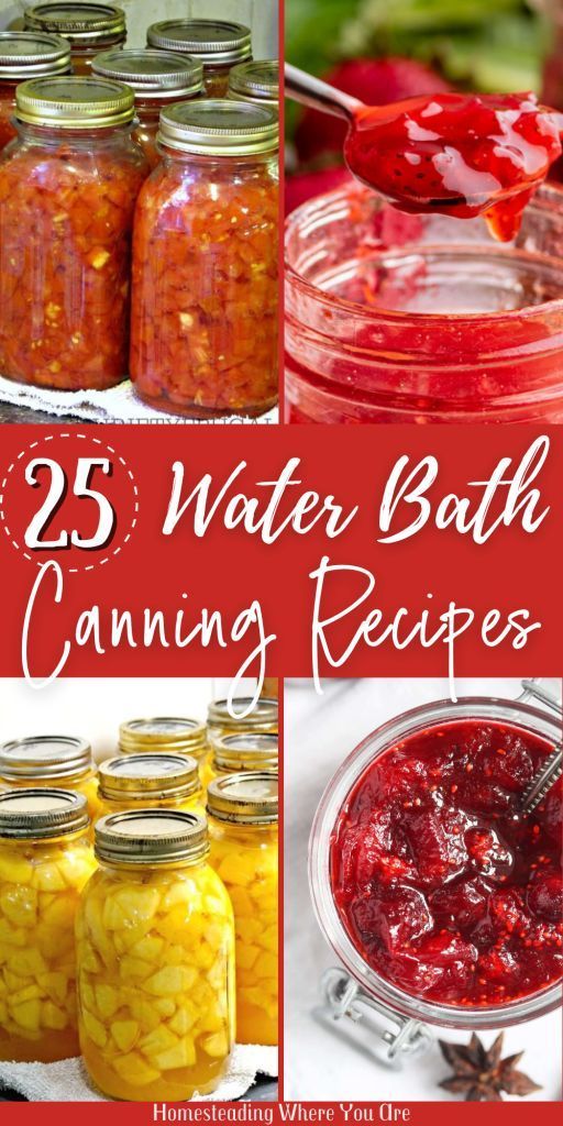 25 water bath canning recipes that are easy to make