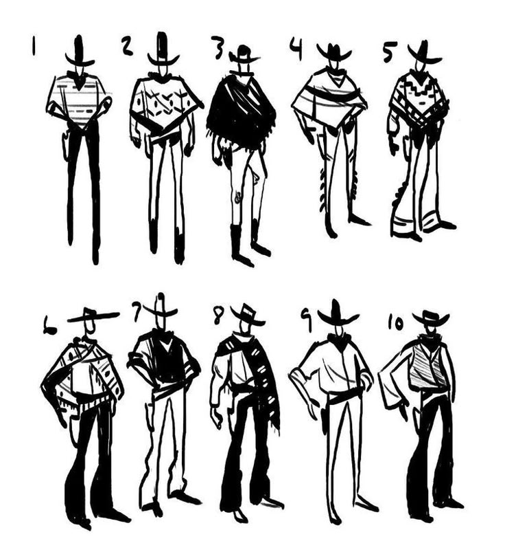 an image of different types of cowboys