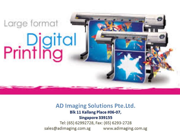 an advertisement for a digital printing company