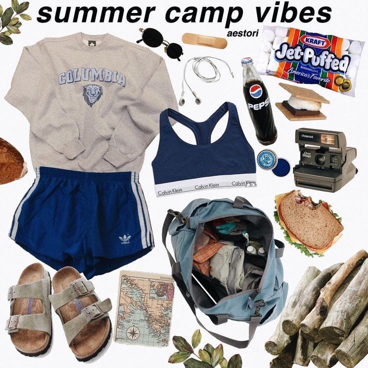 Camping Aesthetic Outfits, Camping Ideas For Couples, Summer Camp Packing, Summer Camp Outfits, Summer Camp Aesthetic, Surfergirl Style, Summer Camp Counselor, Summer Camping Outfits, Camping Diy