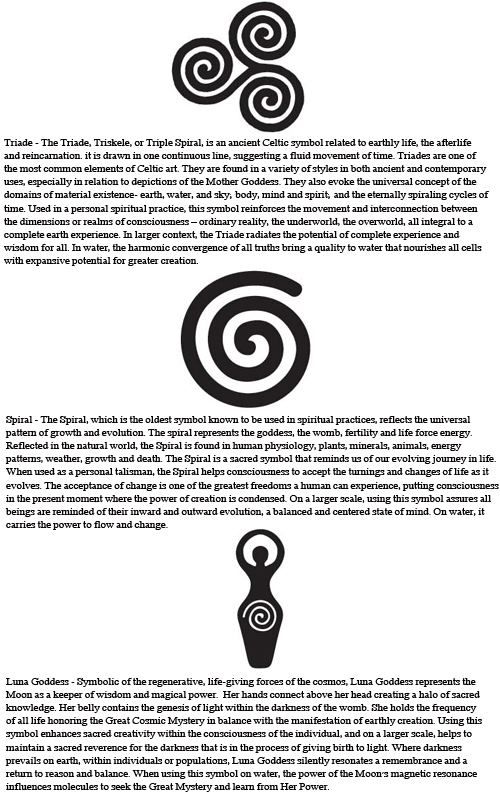 some type of text that is written in black and white with an image of two spirals