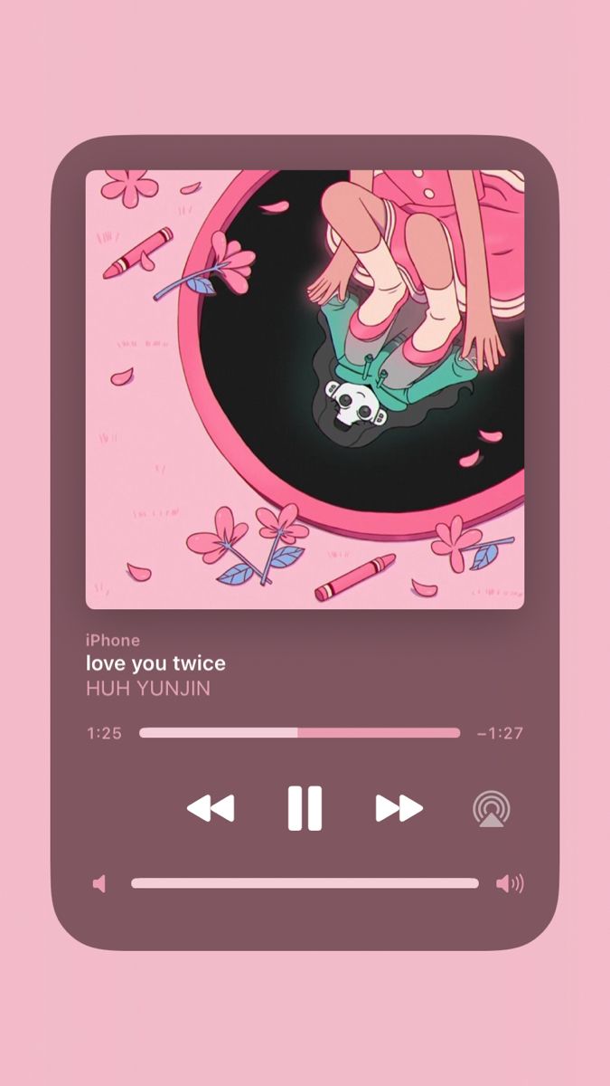 an mp3 player with the words love you twice on it and a cartoon girl holding a panda