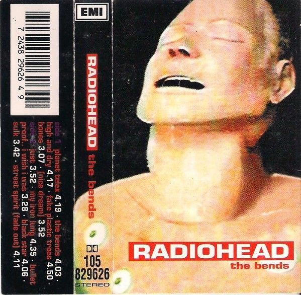 the label for radiohead's new album, featuring an image of a naked man