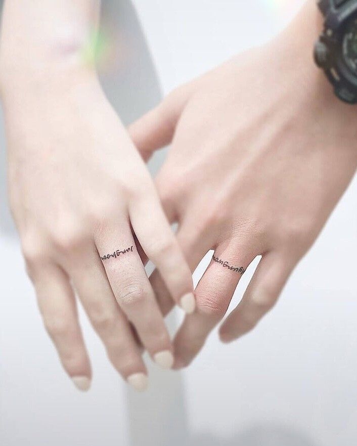 40 Best Wedding Ring Tattoos Love Symbols To Inspire You  Saved Tattoo