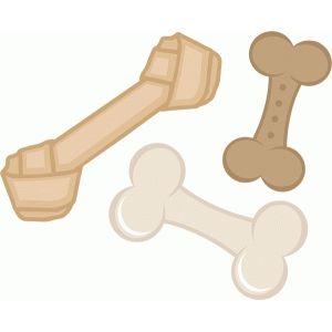 an image of dog bone and bone clip art