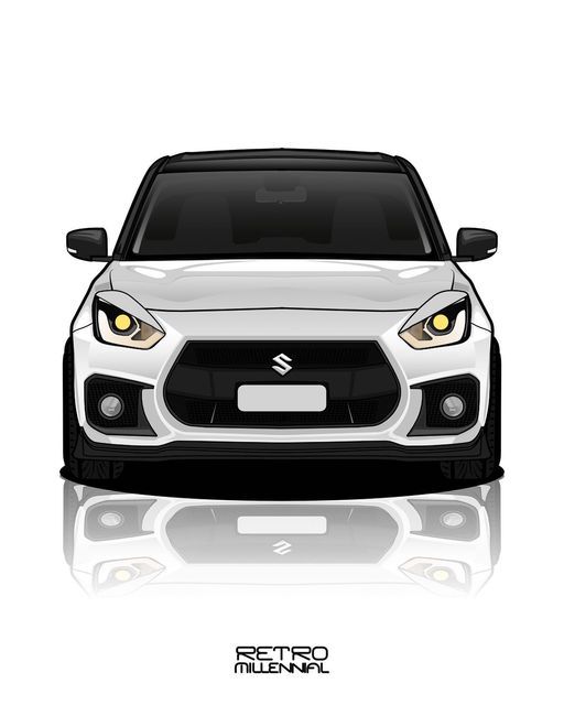 Swift Wallpaper Car, Swift Car Wallpaper, Suzuki Swift Tuning, Mad Wallpaper, Pro Drawings, Car Swift, Bikes Stickers, Swift Car, Car Template