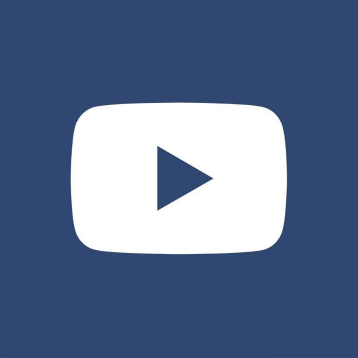 a blue background with a white play button on the bottom right corner and an arrow in the middle