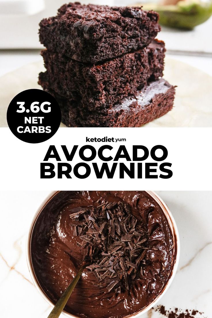 chocolate brownies are stacked on top of each other with the words 3g and 5g