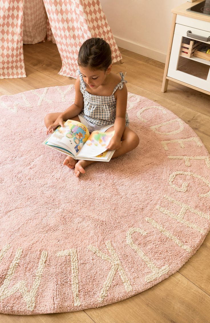 A kid-friendly cotton rug featuring the ABCs is machine washable and handmade so each style has its own distinctive personality. Style Name:Lorena Canals A To Z Rug. Style Number: 5348930. Pink Kids Room, Abc Nursery, Lorena Canals Rugs, Baby Registry Essentials, Best Rugs, Baby Registry Must Haves, Kids Area Rugs, Play Rug, Lorena Canals