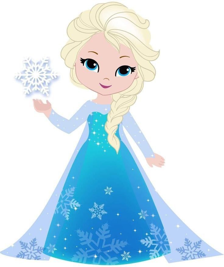 a frozen princess holding a snowflake in her hand