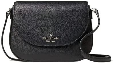 Kate Spade New York Leila Mini Crossbody Shoulder Bag, Black Crossbody Saddle Bag, Kate Spade Crossbody Purse, Convertible Crossbody Bag, Leather Saddle Bags, Bags Aesthetic, Trending Handbag, Kate Spade Purse, Kate Spade Handbags, Mini Crossbody