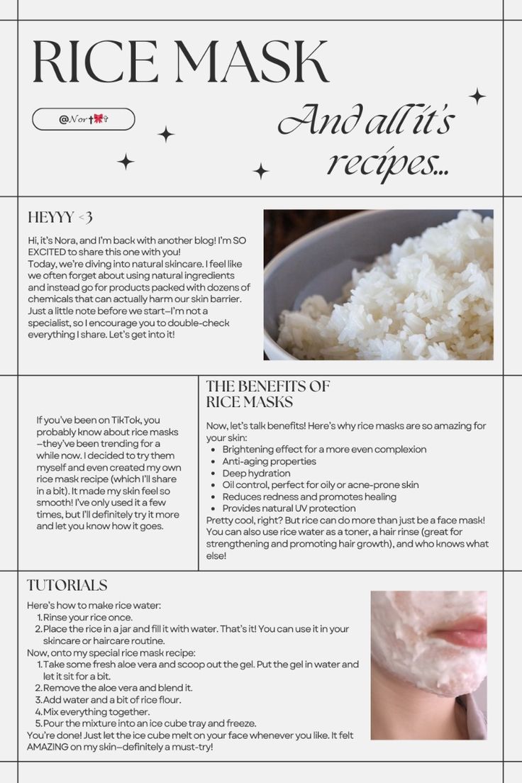 #affiliate DIY Rice Mask for Glowing Skin | Natural Skincare in 2024 | Glowing skin mask, Natural skin care, Rice mask Skincare Mask Recipe, Diy Glowing Skin Mask, Face Mask For Acne And Glowing Skin, How To Make Rice Face Mask At Home, Rice Face Mask Recipe, At Home Face Mask For Glowing Skin, Diy Face Masks For Clear Skin, At Home Face Mask For Acne, Rice Pack For Face