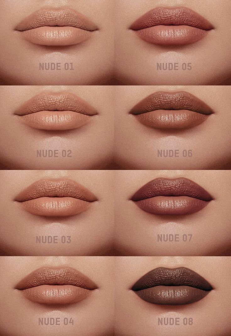 KKW Beauty 8 Nude Lipsticks  KKWBEAUTY.COM Lipstick On Brown Skin, Matte Make Up, Nude Lipstick Shades, Lipstick Tattoos, Lipstick For Fair Skin, Beautiful Lipstick, Lipstick Kit, Batons Matte, Kkw Beauty