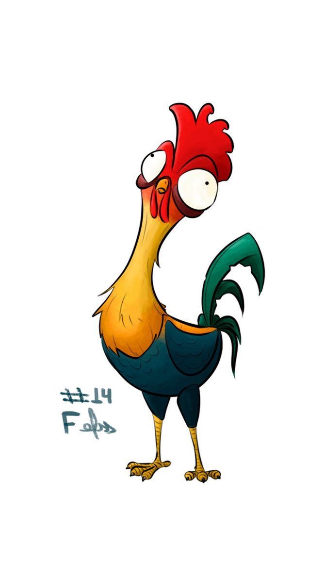 Heihei Drawing, Cartoon Rooster, Chicken Drawing, Drawing Funny, Chicken Illustration, Cartoon Chicken, Chicken Painting, Rooster Art, Chicken Art