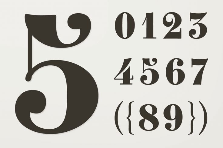 the numbers are black and white on a white background, with one number in the upper left corner