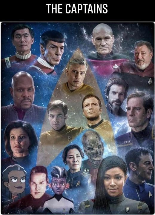 star trek the next generation collage with many different characters and their names on it