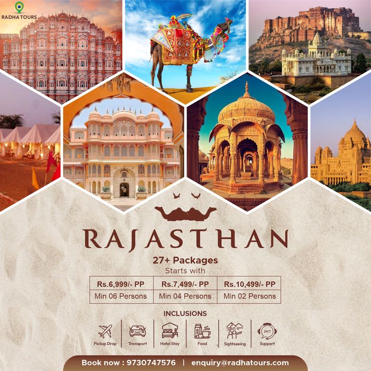 Rajasthan Poster Design, Rajasthan Tourism Poster, Tourism Brochure Design Creative, Travel Package Poster Design, Travel And Tourism Poster Design, Tourism Poster Design Graphics, Travel Post Design, Tourism Brochure Design, Tour Poster Design