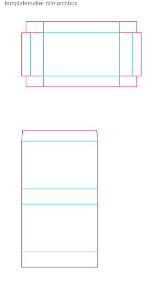 an image of a box with the top and bottom side drawn