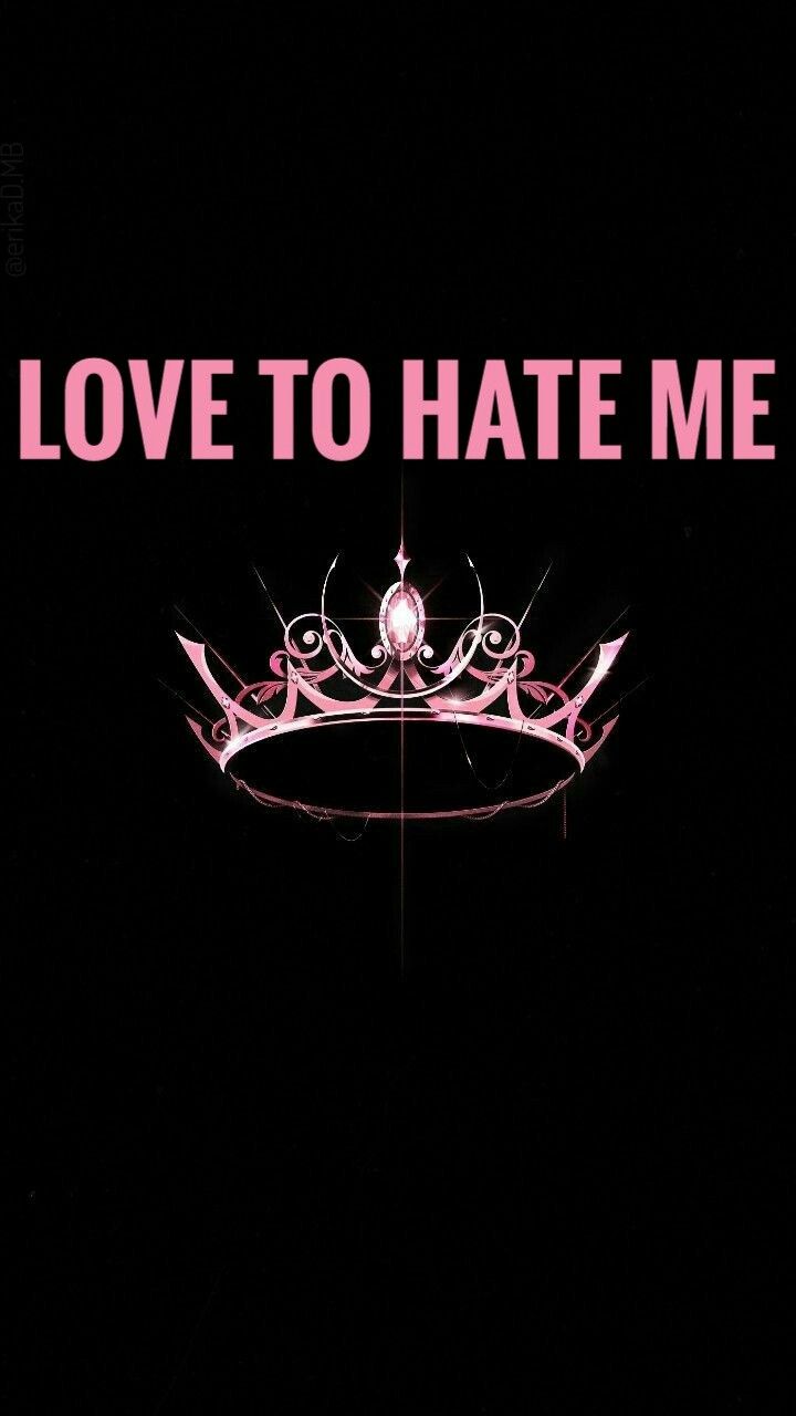 a pink crown with the words pretty savage on it in front of a black background