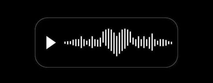 an arrow pointing to sound waves on a black background