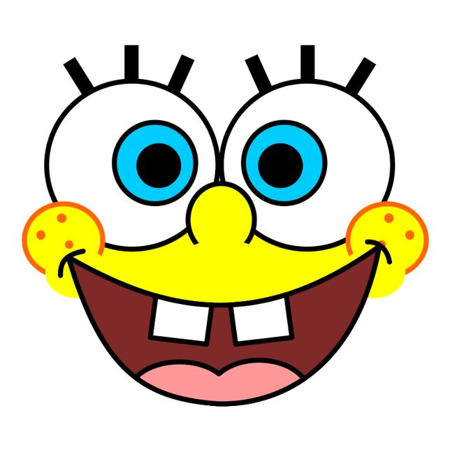 an image of a cartoon face with big eyes