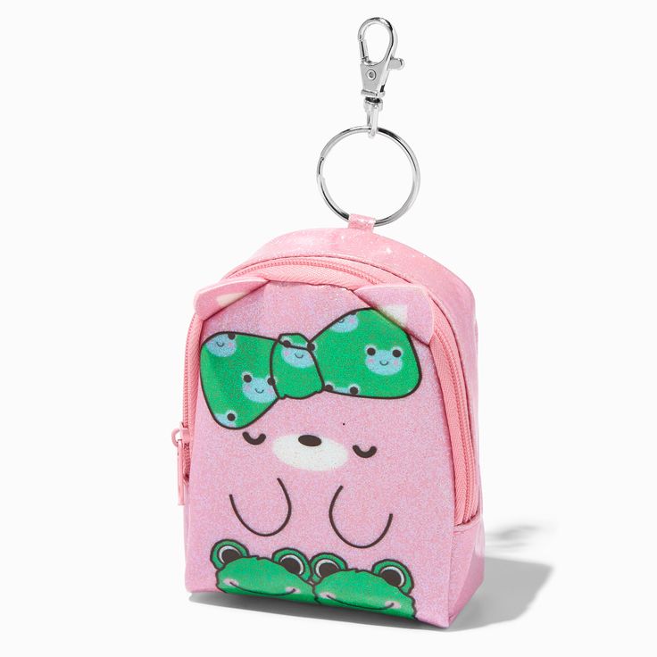 Mini Backpack Keychain, Sleepy Kitty, Backpack Keychain, Hello Kitty Crafts, Backpack Keychains, Beanie Boos, Cute School Supplies, Fashionable Jewelry, Sleepy Cat