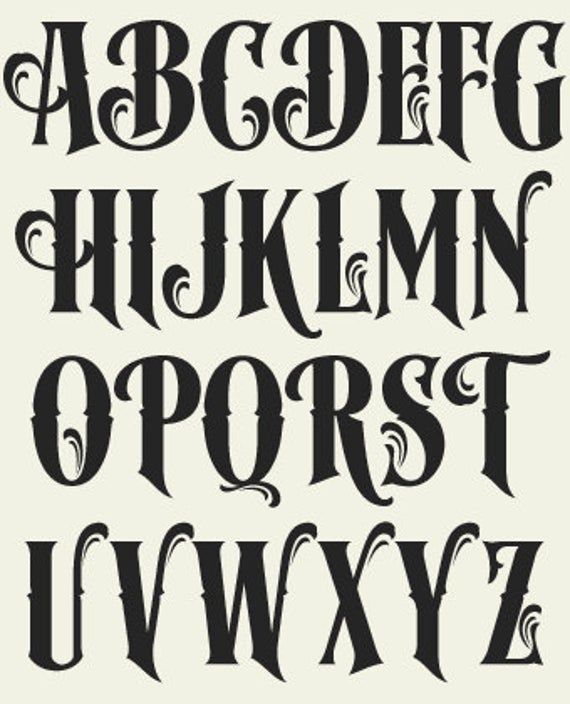 the upper and lower case of an old fashioned font