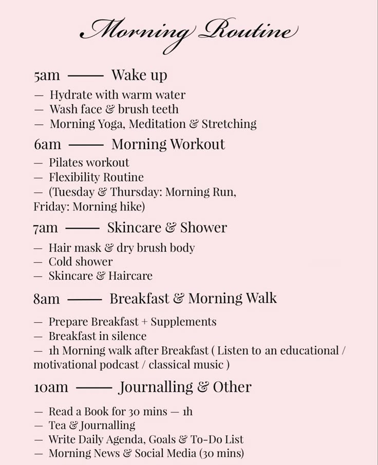 Healthy Daily Routine Schedule For Women, Day Routine Aesthetic, Healthy Daily Routine Schedule, It Girl Morning Routine, Weekend Morning Routine, Morning Routine Chart, Toxic Workplace, Daily Routine Habits, Girl Morning Routine