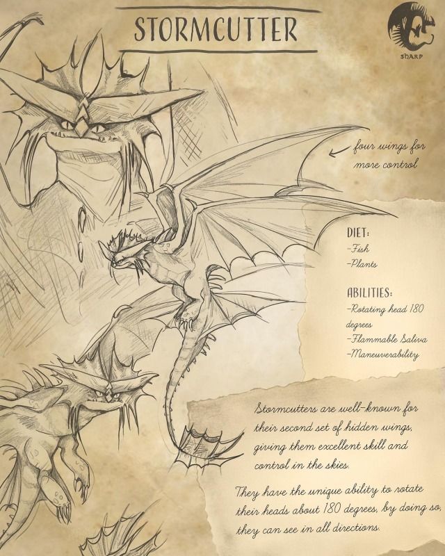 a drawing of a dragon with its wings spread out, next to a piece of parchment paper