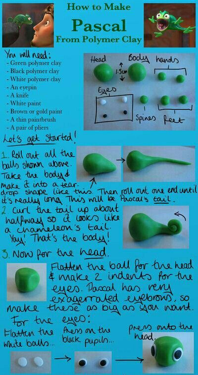 the instructions for how to make a paper mache from polymer clay with pictures and text