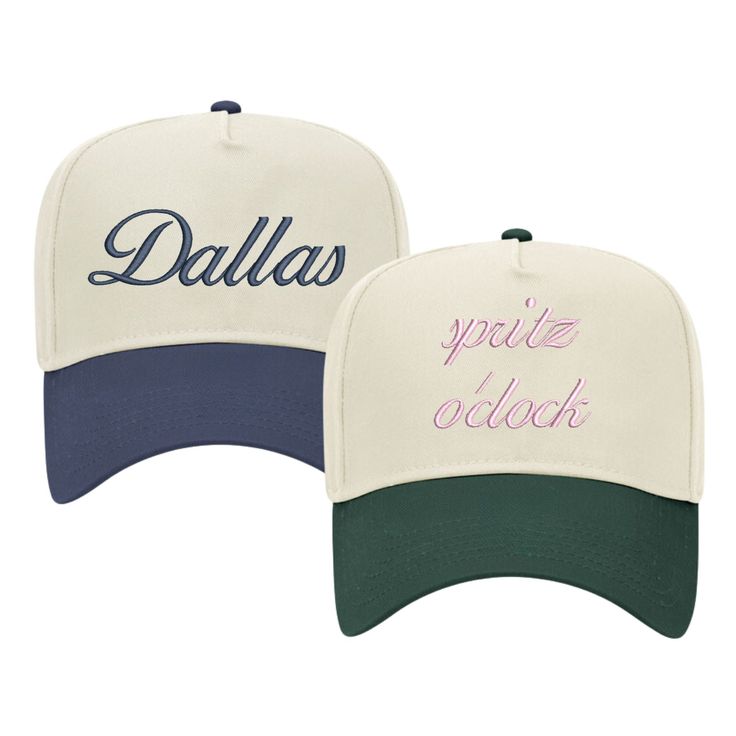 Add a touch of vintage cool to your look with our Custom Script Trucker Hat. This 5-panel cap features a slightly curved visor and a plastic snap closure for a comfortable fit. With custom script writing, this hat is perfect for adding a fun and unique touch to your outfit. Make a statement with this fun hat today! Details: - Cotton Blend Twill - 5-panel cap - Seamless Front Panel with Full Buckram - Slightly curved visor - One size fits most - Plastic snap closure - Note: green thread does not Vintage Trucker Hat, Fun Hat, Green Thread, Pink Trucker Hat, Vintage Trucker Hats, Cool Hats, Trucker Cap, Vintage Stil, Your Outfit