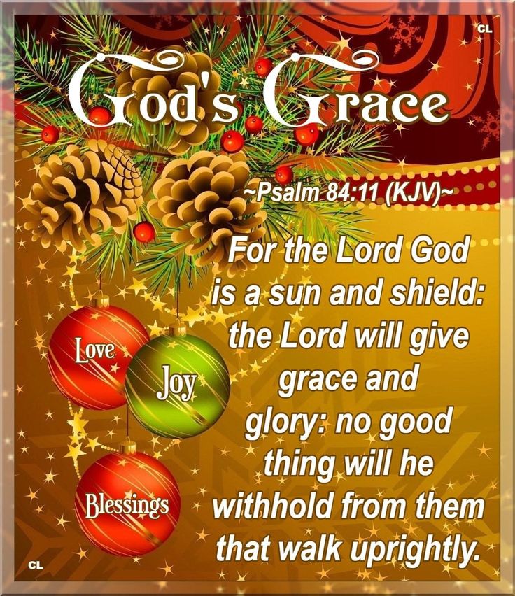 a christmas card with the words god's grace